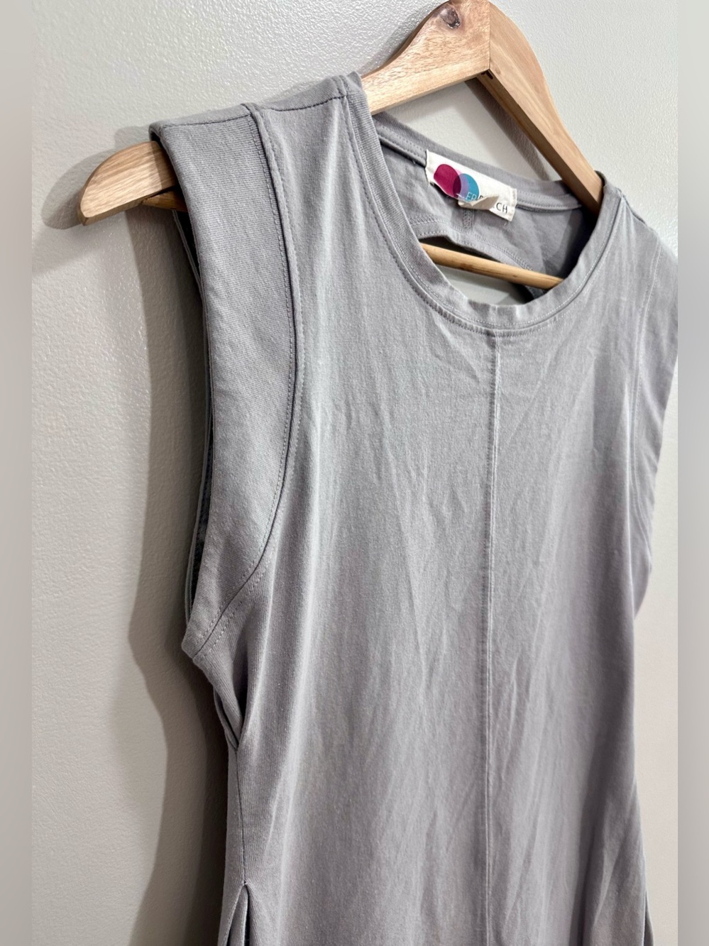 Free People Beach "Simone" Midi Dress in Gray Minimalist Size XS - Picture 8 of 11